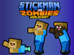 Cluiche Stickman vs Zombies WorldCraft