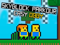 Cluiche Skyblock Parkour Easy Obby