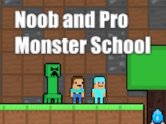 Cluiche Noob and Pro Monster School