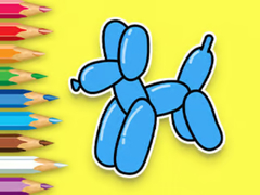 Cluiche Coloring Book: Balloon Puppy