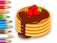 Cluiche Coloring Book: Strawberry Pancake