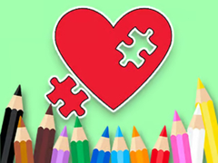 Cluiche Coloring Book: BTS Heart Jigsaw