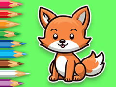 Cluiche Coloring Book: Baby Fox