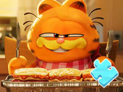Cluiche Jigsaw Puzzle: Garfield And Lasagna