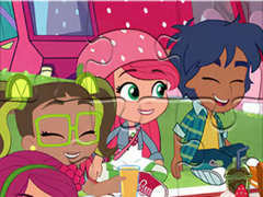 Cluiche Jigsaw Puzzle: Strawberry Girl
