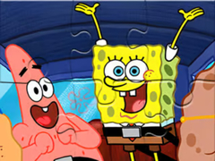 Cluiche Jigsaw Puzzle: SpongeBob SquarePants Sweet Family