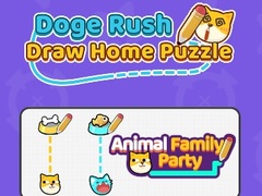 Cluiche Doge Rush : Draw Home Puzzle