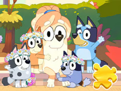 Cluiche Jigsaw Puzzle: Bluey Sweet Portrait