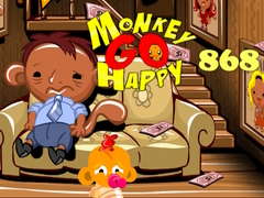 Cluiche Monkey Go Happy Stage 868