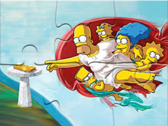 Cluiche Jigsaw Puzzle: Creation Of Simpsons