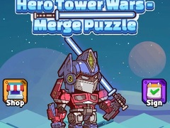 Cluiche Hero Tower Wars Merge Puzzle