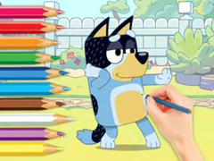 Cluiche Coloring Book: Bluey And Bingo