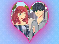 Cluiche Romantic Anime Couples Dress Up Game