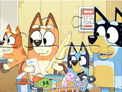 Cluiche Jigsaw Puzzle: Bluey Shopping Day