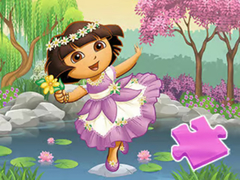 Cluiche Jigsaw Puzzle: Dora Lake Dance