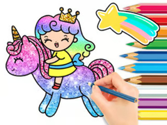 Cluiche Coloring Book: Unicorn Princess
