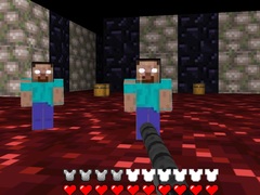 Cluiche Herobrine's Catacombs 3D