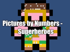 Cluiche Pictures by Numbers - Superheroes