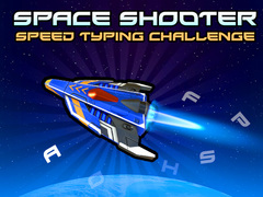 Cluiche Space Shooter: Speed Typing Challenge