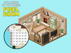 Cluiche Coloring by Numbers Pixel Rooms
