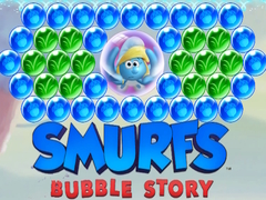 Cluiche Smurfs Bubble Story