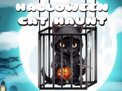 Cluiche Halloween Cat Haunt