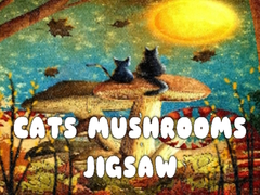 Cluiche Cats Mushrooms Jigsaw