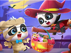 Cluiche Jigsaw Puzzle: Baby Panda Halloween