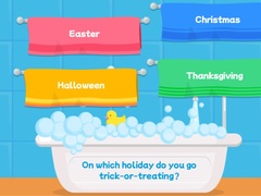 Cluiche Kids Quiz: Trick Or Trivia
