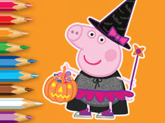 Cluiche Coloring Book: Peppa Pig Halloween