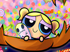 Cluiche Jigsaw Puzzle: Powerpuff Girl Halloween