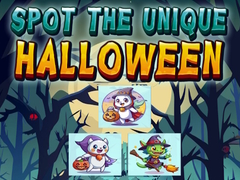 Cluiche Spot the Unique Halloween