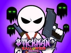 Cluiche Stickman Halloween Survive