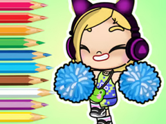 Cluiche Coloring Book: Avatar World Cheerleader