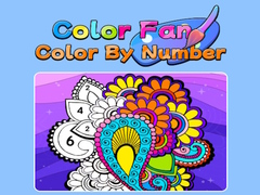 Cluiche Color Fan: Color By Number