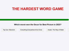 Cluiche The Hardest Word Game