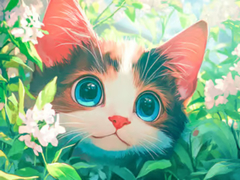 Cluiche Jigsaw Puzzle: Innocent Cat