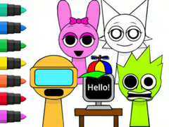Cluiche Coloring Book: Sprunki Incredibox