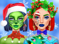 Cluiche Ellie Christmas Makeup