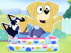 Cluiche Jigsaw Puzzle: Bluey Dad Baby