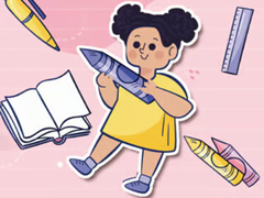 Cluiche Kids Quiz: Stationery Story