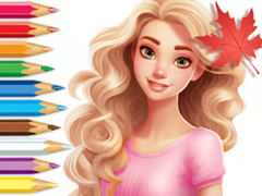 Cluiche Coloring Book: Barbie Autumn Tale