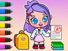 Cluiche Coloring Book: Avatar School Day