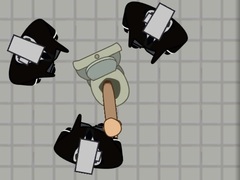 Cluiche 100 Cameramans vs 100 Toilets