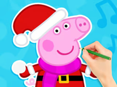 Cluiche Coloring Book: Peppa Pig Snowman