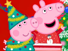 Cluiche Jigsaw Puzzle: Peppa Pig Christmas Preparation