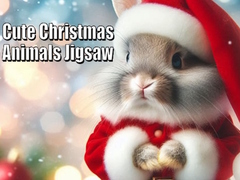 Cluiche Cute Christmas Animals Jigsaw