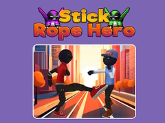 Cluiche Stick Rope Hero