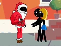 Cluiche Stickman Santa
