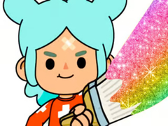 Cluiche Coloring Book: Toca Boca Rita